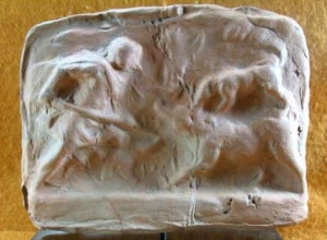 Plaque of boar hunt 4th-3rd centuries BC - source Collector-Antiquities